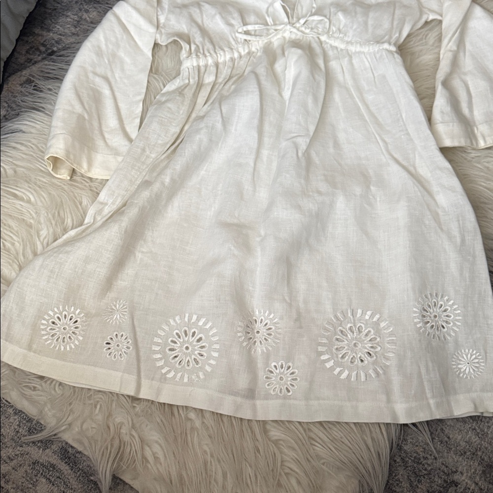 Diane von Furstenberg Linen Mini Dress size M - Picture 3 of 5